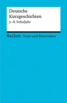 Obrázok produktu pre Deutsche Kurzgeschichten 7. - 8. Schuljahr