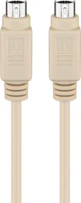 Obrázok produktu pre Goobay 50555, 2 m, 6-p Mini-DIN, 6-p Mini-DIN, Samec, Samec, Béžová