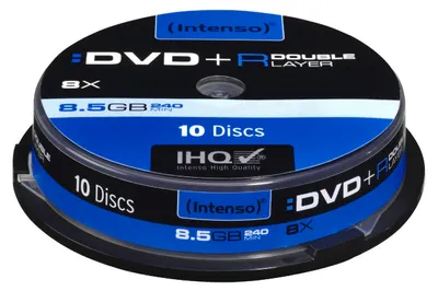 Produktbild von Intenso DVD+R 8.5GB, DL, 8x, Tortenschachtel