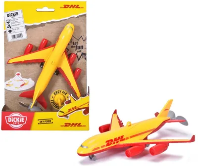 Produktbild von Dickie Spielfahrzeug Flugzeug Go Real / City DHL Sky Flyer 203742028