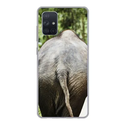 Produktbild von MuchoWow® Handyhülle Schutzhülle Hülle für Samsung Galaxy A51 5G Elefant - Tiere - Grau - Natur Silikon Softcase Handy Hülle - Abbildung