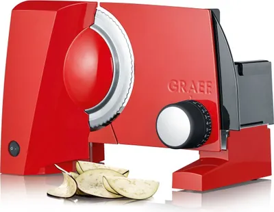 Zdjęcie produktu dla Graef - Krajalnica SKS 100 GRF S10023 Z ząbkowaną krawędzią i gładkim ostrzem w zestawie