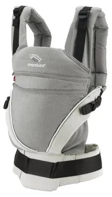 Zdjęcie produktu dla Manduca XT Bawełna, Miękkie nosidełko dla niemowląt, 20 kg, Szary, Biały, Bawełna