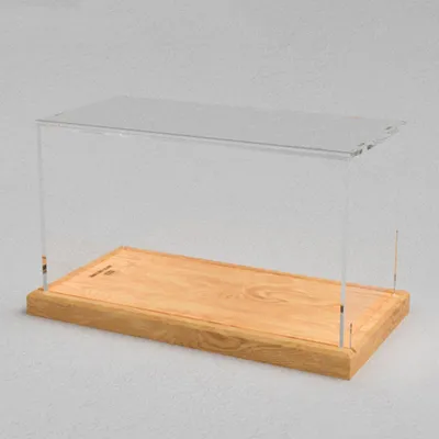 Produktbild von 1:24 Acryl modellAuto Vitrine mit Holz Basis Zeigen Box
