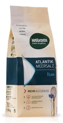 Produktbild von Naturata Atlantik-Meersalz - Fein 500g