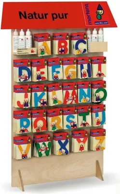 Produktbild von Buchstabe Brummbär Holz von Bino bunt P, farblich sortiert