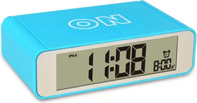 Imagen del producto de Lámpara de noche digital con pantalla LED táctil, diseño creativo, función de repetición y despertador mecánico. Reloj de escritorio inteligente, reloj digital de alarma, reloj de mesa