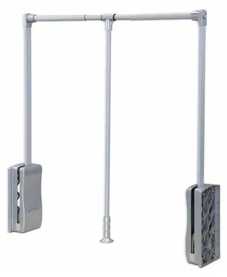 Image de Tringle à vêtements réglable pour armoire 890-1210 mm, capacité jusqu'à 15 kg
