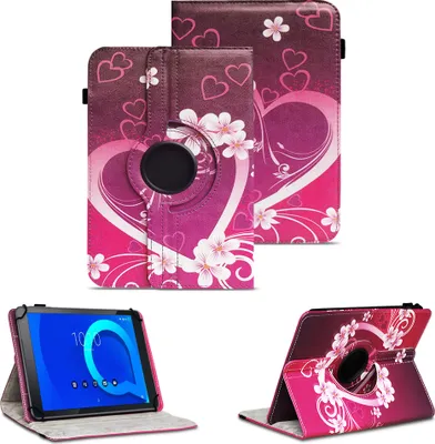 Produktbild von Tablet Tasche für Alcatel 3T 10 Hülle Schutzhülle Cover 360° Drehbar Schutz CaseFarben:Motiv 2