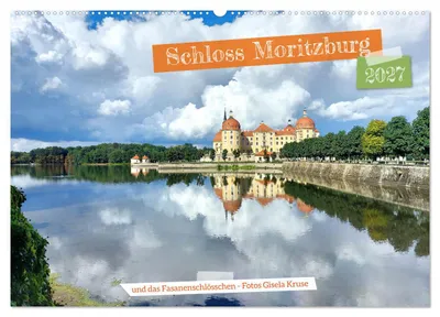 Produktbild von Schloss Moritzburg und das Fasanenschlösschen (Wandkalender 2027 DIN A2 quer), CALVENDO Monatskalender