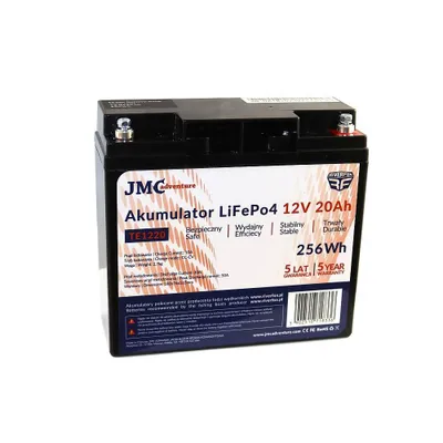 Zdjęcie produktu dla Akumulator Jmcrf Lifepo4 20A, 12.8V