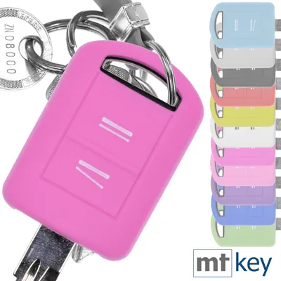 Produktbild von Soft Case Silikon Schutz Hülle Auto Schlüssel Rosa kompatibel mit Opel Combo C Corsa C Meriva A Tigra TwinTop