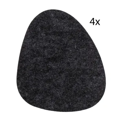 Immagine prodotto di Sottobicchieri in feltro nero 4x