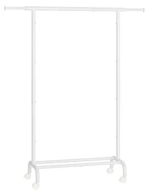 Obrázok produktu pre Vešiak na oblečenie na kolieskach, 120x156 cm, farba: biela (model: Chmura)