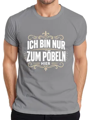 Obrázok produktu pre Som tu len preto, aby som provokoval. Sarkastické tričko s nápisom, sivé, veľkosť XXL