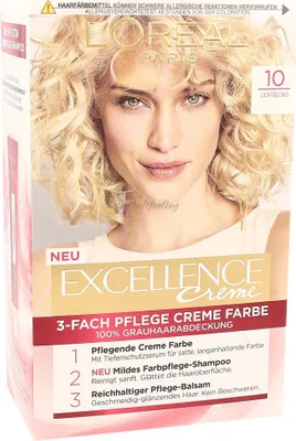 Produktbild von Loreal Excellence 10 Lichtblond (1 St)