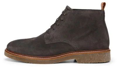 Zdjęcie produktu dla Eleganckie męskie buty sznurowane marki Marc O'Polo, wykonane z zamszu, kolor: szary (ciemny grafit)