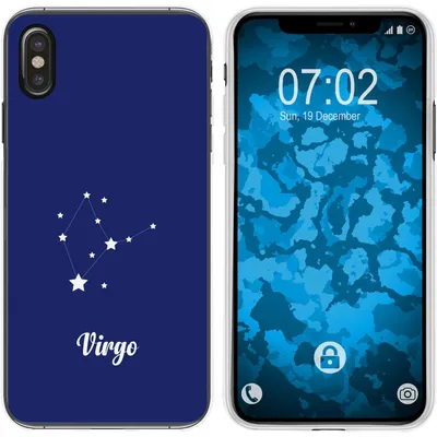 Produktbild von PhoneNatic Case kompatibel mit Apple iPhone Xs Max Silikon-Hülle SternzeichenVirgo M2