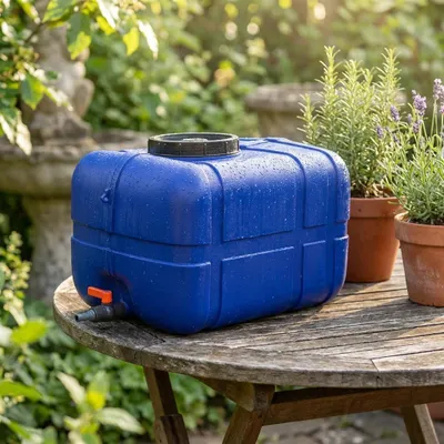 Produktbild von Wassertank Fass Frischwassertank Wasserspeichertank Behälter 150 Liter blau