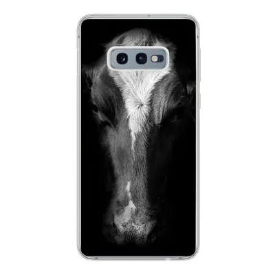Produktbild von MuchoWow® Handyhülle Schutzhülle Hülle für Samsung Galaxy S10e Kuh - Tiere - Schwarz Silikon Softcase Handy Hülle - Handy