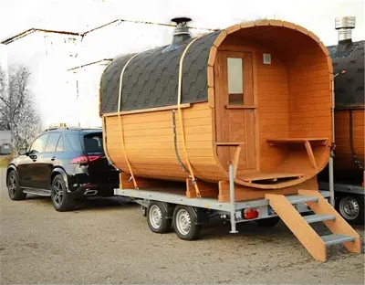 Productafbeelding van Houtgestookte sauna te huur, gezellig (bezorging mogelijk)