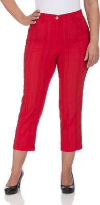 Produktbild von KjBRAND Da.-Hose Bea 7/8 820 rot gestreif 42