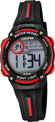 Produktbild von Calypso Kunststoff PUR Kinder Uhr K6068/6 Armbanduhr schwarz Digital D2UK6068/6