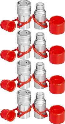 Immagine prodotto di Raccordo rapido idraulico 1/2 corpo con filettatura NPT da 1/2" Raccordo idraulico 4 coppie Raccordo idraulico Raccordo rapido 45,5 L/min Raccordo rapido idraulico (ISO 16028)