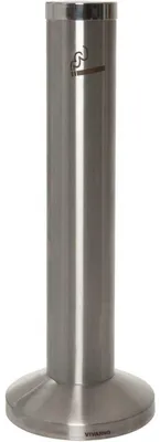 Produktbild von VIVANNO Standascher Edelstahl FUMO Rund, Edelstahl gebürstet gebürstet - 30x82 cm