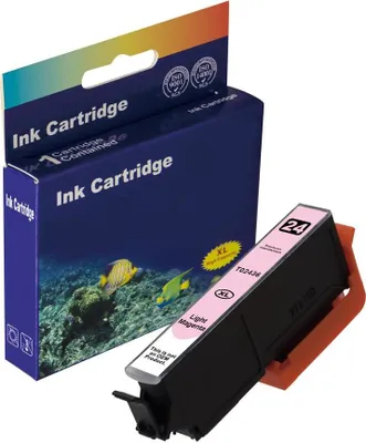 Produktbild von D&C Druckerpatronen LIGHT MAGENTA ersetzt 24 XL T2436  für Epson  Expression Photo XP-750 XP-760 XP-850 XP-860 XP-950 XP-960 XP-55