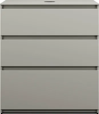 Produktbild von burgbad Lin20 Waschtischunterschrank inklusive Konsolenplatte, 3 Auszüge, 802x552x900mm, WXOE080F5352