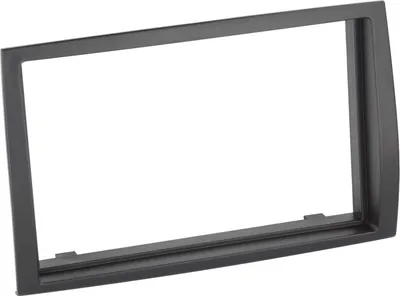 Image de Façade d'autoradio 2-DIN compatible avec Citroën/Fiat/Opel/Peugeot noire