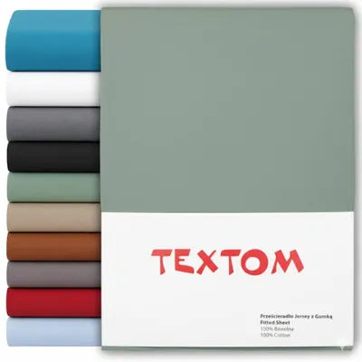 Produktbild von Textom Baumwoll Spannbettlaken 90x200 cm für hohe Matratzen