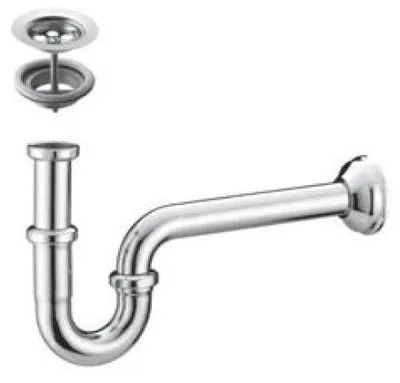 Obrázek produktu pro PB Unix P kovový trubkový sifon včetně odtokového otvoru 1 1/4" z nerezové oceli 1208969828