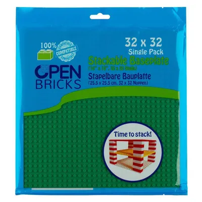 Produktbild von Open Brick Source GmbH & Co. K Open Bricks Baseplate 32x32 green, 1 Stück 5