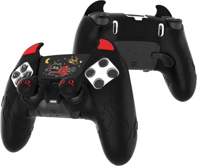Productafbeelding van Siliconen Hoes Duivelthema - Geschikt voor PS5 Edge Controller - Kawaii