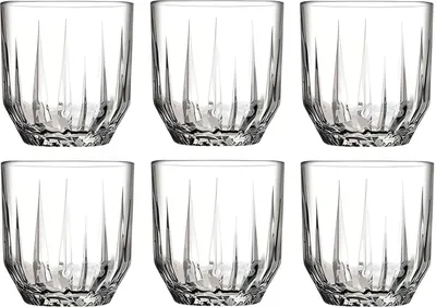 Image de Verres Bas 368 Ml Pasabahce Luna 6 Pièces