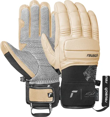 Produktbild von Reusch Fingerhandschuhe Marco Odermatt mit winddichter, atmungsaktiver Funktion 9002 tan / black 8