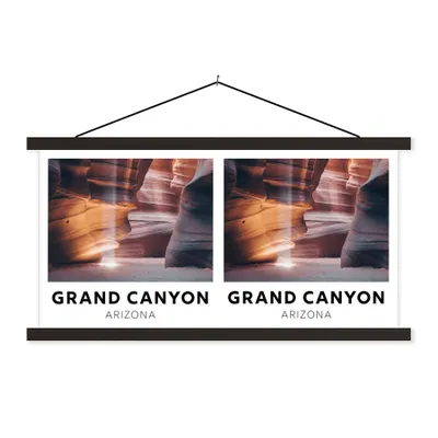 Produktbild von MuchoWow® Textilposter Arizona - Amerika - Steine - Natur 60x30 cm mit schwarzem Rahmen - Textilien