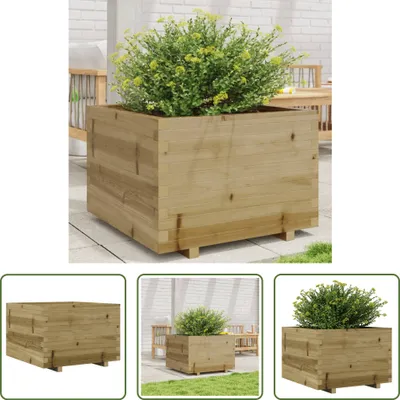 Produktbild von The Living Store Pflanzkübel 70x70x49,5 cm Kiefernholz Imprägniert