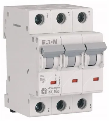 Obrázek produktu pro Nadproudový jistič 3P C 16A 6kA AC xPole Home HN-C16/3 194891 Eaton