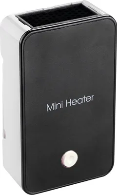 Produktbild von Tragbarer Mini-Elektroheizer, Handventilator für den Schreibtisch, schwarz