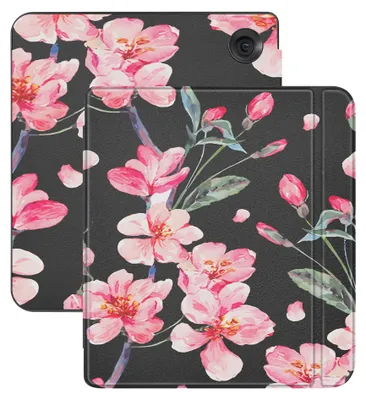 Productafbeelding van imoshion Design Slim Hard Case Sleepcover met stand voor de Kobo Libra Colour - Blossom