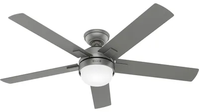 Obrázek produktu pro Stropní ventilátor s osvětlením a dálkovým ovládáním Zeal silver 132 cm