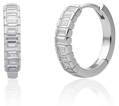 Image de Boucles d'oreilles en argent avec pierres en zircone EAS23