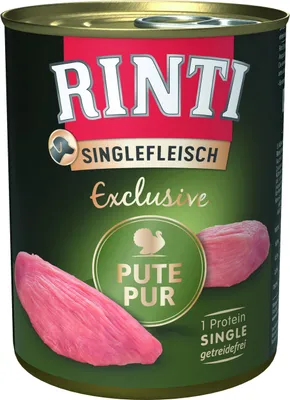 Produktbild von RINTI Singlefleisch, Adult, jede Rasse, Turkey (bird), 800 g, Ohne Soja