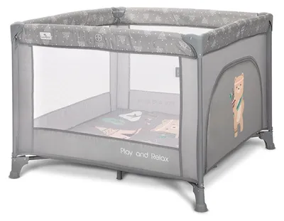Image de Parc de jeu pour bébé Lorelli - Play and Relax, gris
