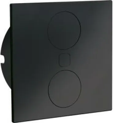 Produktbild von Duplex E Doppel USB A+C, Steckdosenelement, mit Schukosteckdosen, schwarz matt