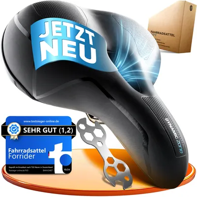 Produktbild von Forrider Fahrradsattel Ergonomisch, Memory Foam für maximalen Fahrkomfort  Modell 2025 Fahrrad Sattel für Damen & Herren City