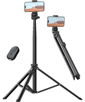 Immagine prodotto di Treppiede portatile e selfie stick da 180 cm con telecomando per iPhone, Samsung